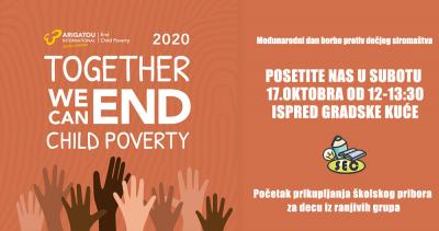 Akcija povodom Međunarodnog dana borbe protiv dečjeg siromaštva u Somboru