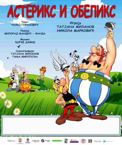 Predstava za decu “Asteriks i Obeliks” u Velikoj sali Kulturnog centra "Laza Kostić" Sombor