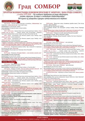 Program povodom Dana grada Sombora