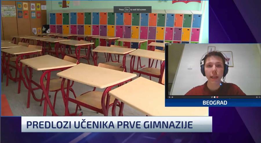 Maturant Prve beogradske gimnazije: Ranije se znalo – profesor je profesor