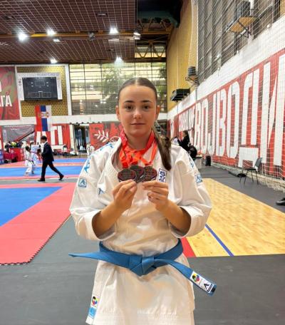 Somborka Kristina Kosanović osvojila tri medalje na 21. Mawashi kupu prijateljstva