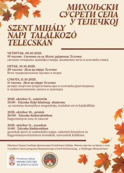 "Miholjskih susreta sela" u Telečkoj od 9. do 11. oktobra