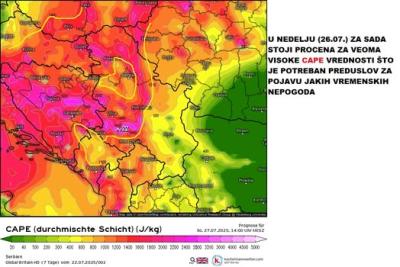 Čubrilo objavio novu mapu koja pokazuje šta nam stiže odmah posle vrelog talasa: „Ne treba širiti paniku, ali…“