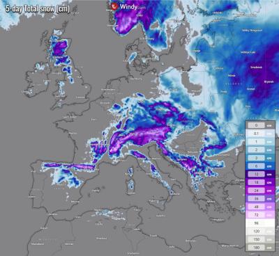 Mapa otkriva da dramatična snežna oluja stiže u Evropu, a evo da li će u Srbiji uopšte pasti sneg do kraja godine