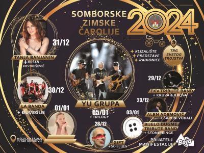 Program Somborskih zimskih čarolija - Za Novu godinu koncert Tanje Bananjin
