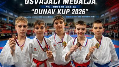 Pet medalja za KK "Dušan Staničkov" Sombor na „Dunav kupu 2026“