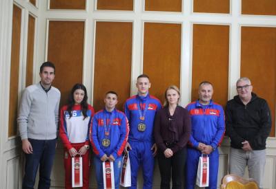 Sombor: Osvajači medalja na Evropskom i Balkanskom prvenstvu u boksu na prijemu kod gradonačelnika