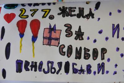 Somborski predškolci uručili gradu rođendansku čestitku